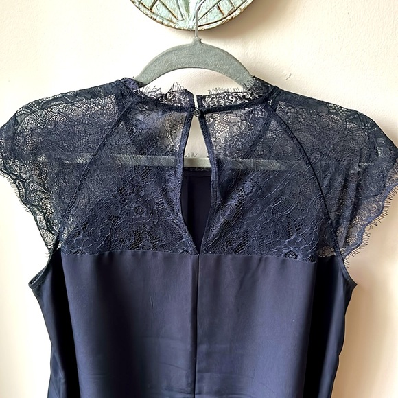 Only lace detailed dress in navy blue size 10 - Picture 4 of 6